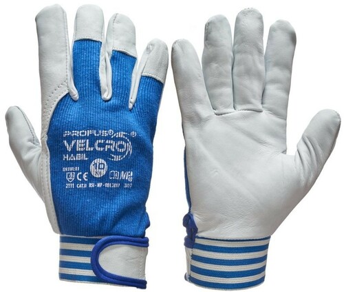 Rękawice robocze kozia skóra licowa VELCRO 8 5