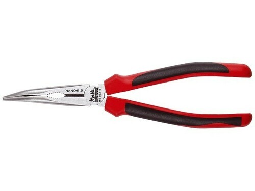Szczypce płaskie 200 mm z zagiętymi wydłużonymi szczękami  MB463-8T 3