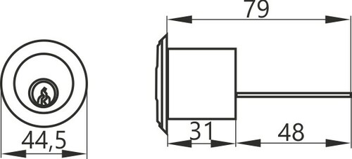 Wkładka do zamka wierzchniego atestowana GERDA RIM PRO SYSTEM 2