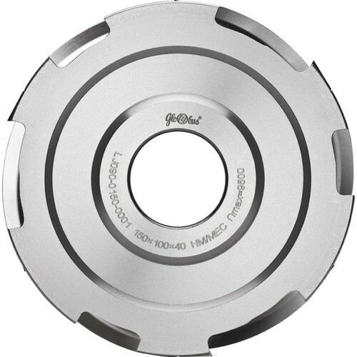 Głowica frezowa spiralna 0120x40x80/3+3z - z dzieloną krawędzią skrawającą GLOBUS 16