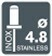 Nity 4.8x18mm STAL NIERDZ 0.05M+WIERTŁO Rapid 5000397 14