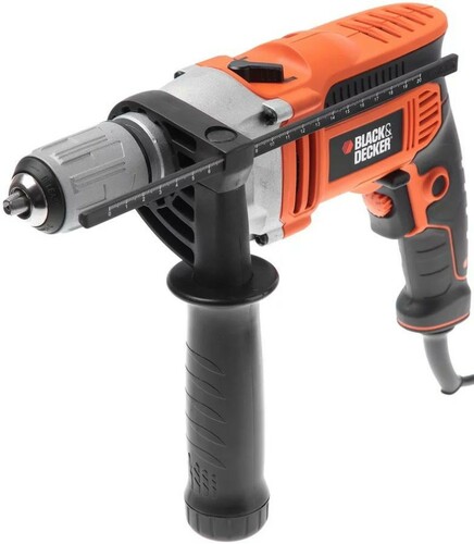 Wiertarka udarowa 800W + walizka BLACK+DECKER KR805K-QS 5