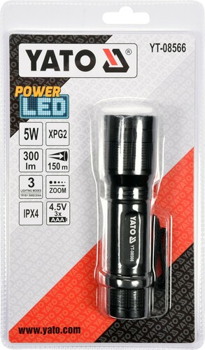 Latarka warsztatowa 126x34mm 5W LED CREE YATO YT-08566 3