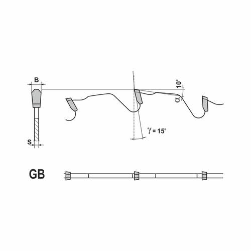 Tarcza do drewna do pilarki ręcznej HM POWER PLUS 4 -BUILD- 0180x30x2,7/1,6/12z GB15 do pilarek ręcznych GLOBUS 4