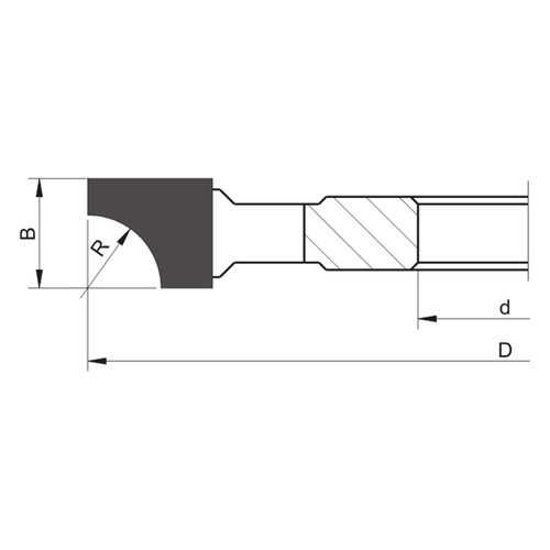 Frez HM nasadzany z dzieloną krawędzią skrawającą 0120x30x13/4z prawy R8 GLOBUS 4