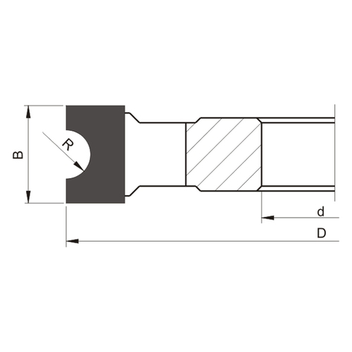 Frez HM nasadzany ćwierćokrągły wklęsły 0160x30x46/4z R18 GLOBUS 2