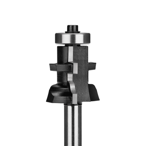 Frez kształtowy CNC PREMIUM D33,9xH25,4xd8 wzdłużny do ramek drzwi meblowych z łożyskiem dolnym GLOBUS 3
