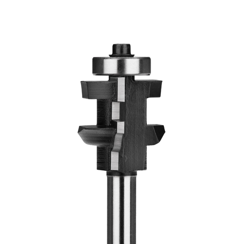 Frez kształtowy CNC PREMIUM D33,9xH25,4xd8 wzdłużny do ramek drzwi meblowych z łożyskiem dolnym GLOBUS 4