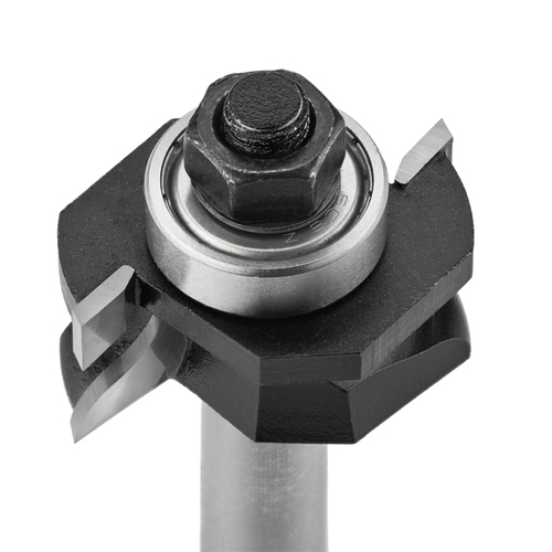 Frez kształtowy CNC PREMIUM D41xH25,4xd12 profil poprzeczny do ramek drzwi meblowych z łożyskiem dolnym GLOBUS 5