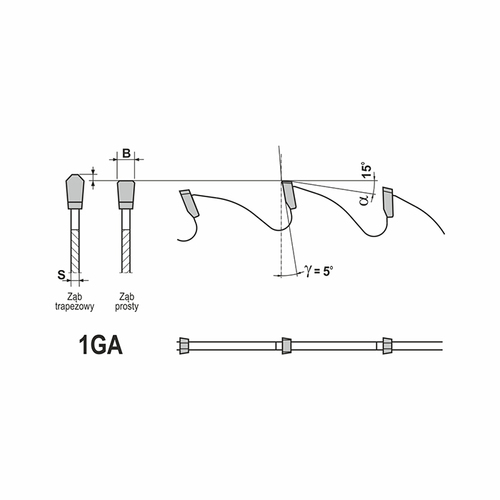 Piła HM ALUEX MARATHON 0300x30x3,2/2,5/96z 1GA5 COMBO do cięcia kształt. Al., metali kolorowych i PVC GLOBUS 4