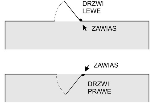 Zamek do drzwi 72/55 wpuszczany łazienkowy prawy Hobes K222 2