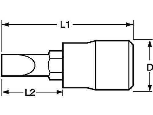 Nasadka wkrętakowa z chwytem 1/4'' FT7 M141407-C 2