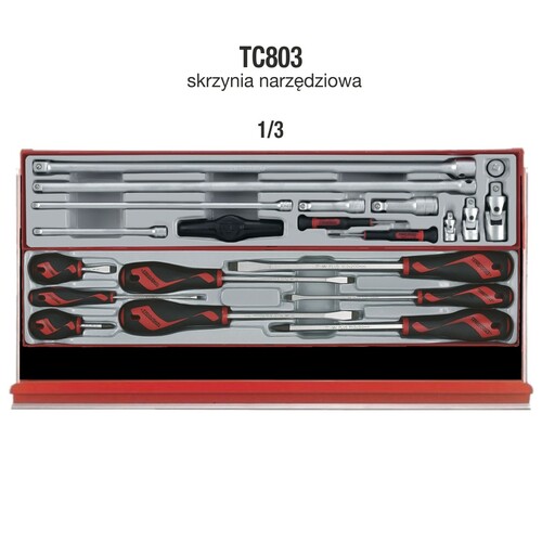 Wózek narzędziowy 600 elementów TCMM600 11