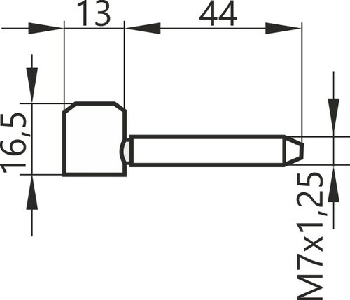 Górna część zawiasu do drzwi OT-P09-130 ocynk żółty OTLAV 2