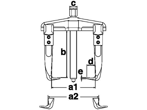 Ściągacz dwuramienny SP3320 2