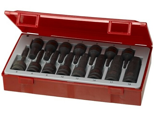 15-elementowy zestaw nasadek maszynowych trzpieniowych sześciokątnych TT9015HX TengTools 15141-0107 2