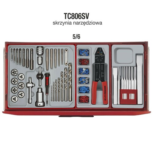 Wózek narzędziowy 569 elementów TCMM569SV 8