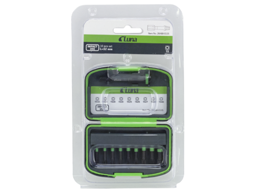 Zestaw grotów 10-elementowy Impact TORX Luna 2