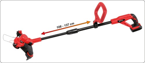 Podkaszarka do trawy 18V aku 2Ah Li-Ion YATO YT-82830 5
