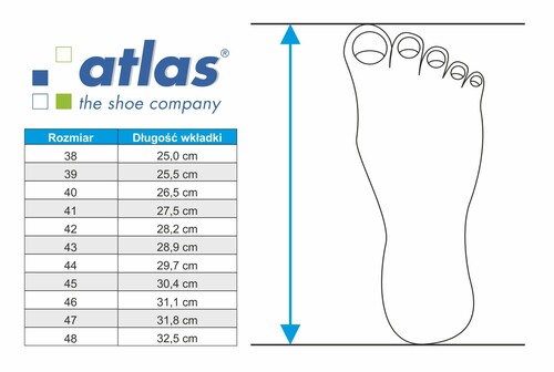 Półbuty ochronne stylowe czarne Atlas CX505 BLACK ESD S1P 43 3