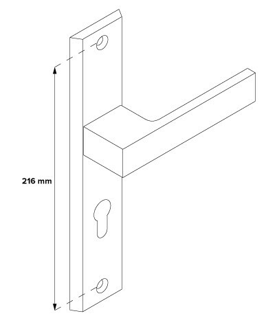 Klamka-uchwyt do drzwi 92WB TOTAL inox PRAWA 6