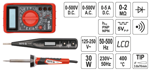 Kpl narzędzi dla elektryków 68cz. 2