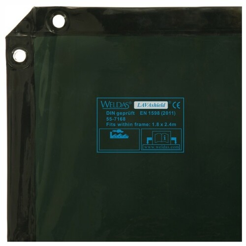Kurtyna spawalnicza 1,74x2,34m green WELDAS 2