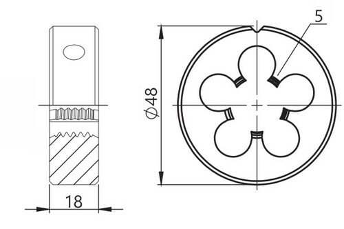Narzynka 5/8-11 UNC N1-120001-4133 2