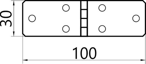 Zawias budowlany 100x30 2