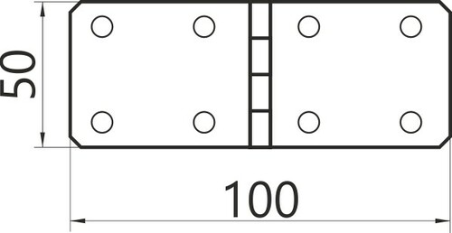 Zawias budowlany 100x50 2