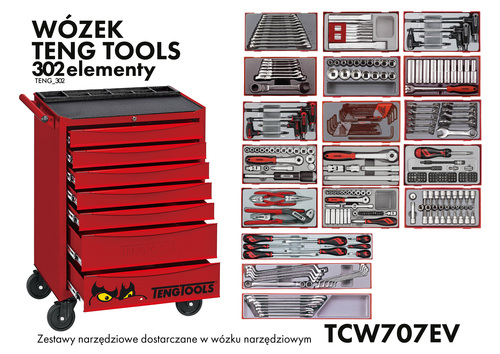 Wózek narzędziowy 302 elementy 2