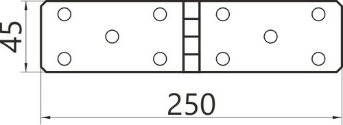Zawias budowlany 250x45 2