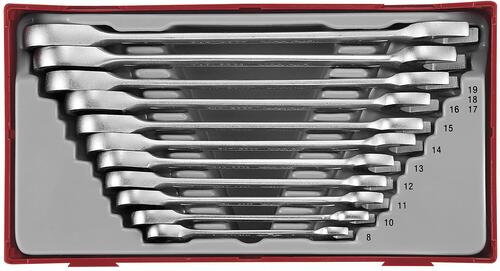11-elementowy zestaw kluczy płasko-oczkowych zapadkowych Teng Tools TT6511RS 2