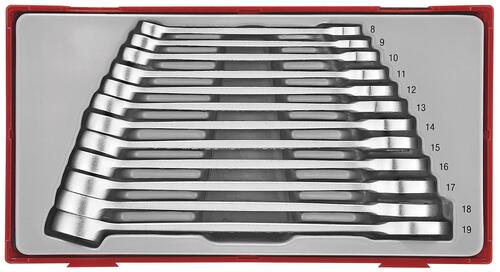 12-elementowy zestaw kluczy płasko-oczkowych Teng Tools TT8012 2