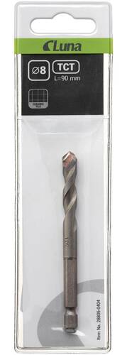 Wiertło do płytek klinkierowych 4 mm chwyt sześciokątny 1/4 Luna 288050107 3