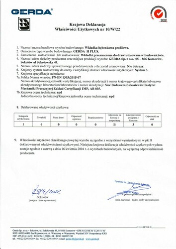 Wkładka bębenkowa do drzwi do zamka 35/45 Gerda H-PLUS 4