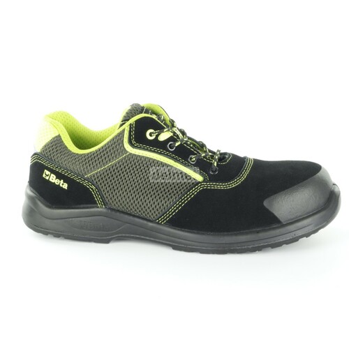 Półbuty robocze S1P zamszowe czarne wstawki z siateczki podnosek polimerowy wkładka antyprzebiciowa rozmiar 45 Beta 7223PEK/45 2