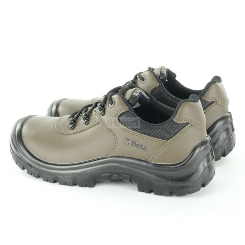 Półbuty robocze S3 z nubuku brązowe podnosek polimerowy wkładka antyprzebiciowa rozmiar 39 Beta 7235BK/39 5