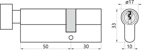 YALE 500 50G/30 SAT Wkładka bębenkowa 2