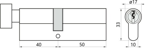YALE 500 40G/50 MOS Wkładka bębenkowa 2