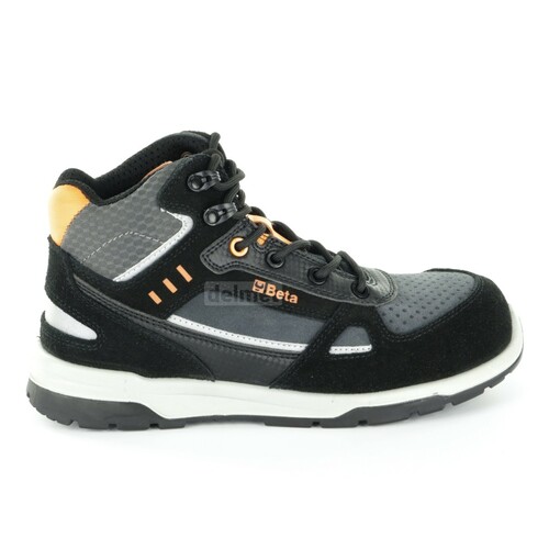 Trzewiki robocze sneakersy S3 z zamszu i mikrofibry szaro/czarne siateczka podnosek metalowy rozmiar 39 Beta 7318AN/39 2