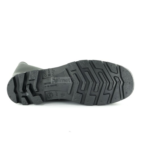 Buty wysokie zawodowe pvc black z pcw, czarne 6