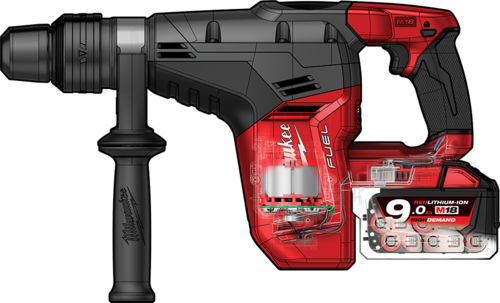 Młot wielofunkcyjny SDS-MAX Milwaukee M18 CHM-902C 2