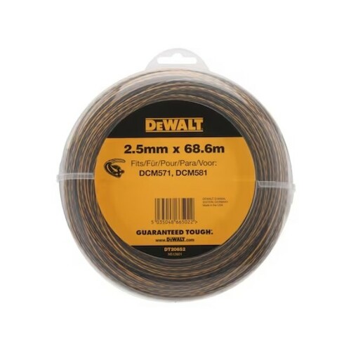 Żyłka do podkaszarek DCM571 DCM581 2,5mm x 68,6m DeWALT DT20652 2