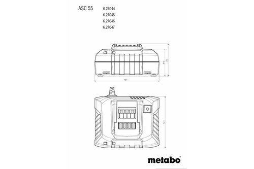Ładowarka ASC 55EU 12-36V METABO 2
