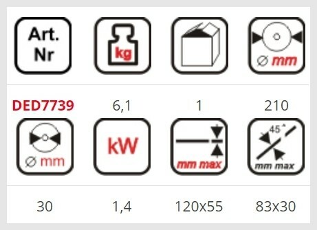 Pilarka piła ukosowa ukośnica 1400W DEDRA DED7739 6