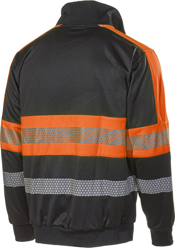 Bluza Hi-Vis 6112P czarna/pomarańczowa rozm.4XL L.Brador 800052647 2