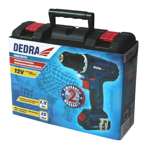 Wiertarko-wkrętarka 12V Li-ION DEDRA DED7875 5