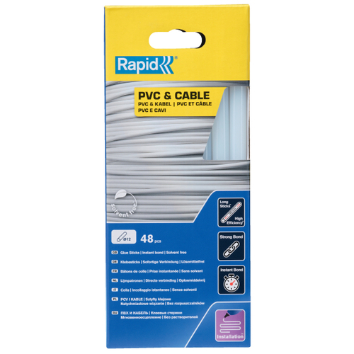 Klej do PVC i kabli Rapid 12 mm RAPID RAPID-5001413 3