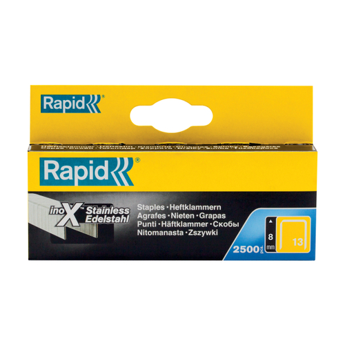 Zszywki Rapid z drutu cienkiego nr 13 (8 mm) ze stali nierdzewnej - op. 2500 szt. RAPID RAPID-11835626 3